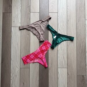 PINK Victoria's Secret Tan Thong Bundle